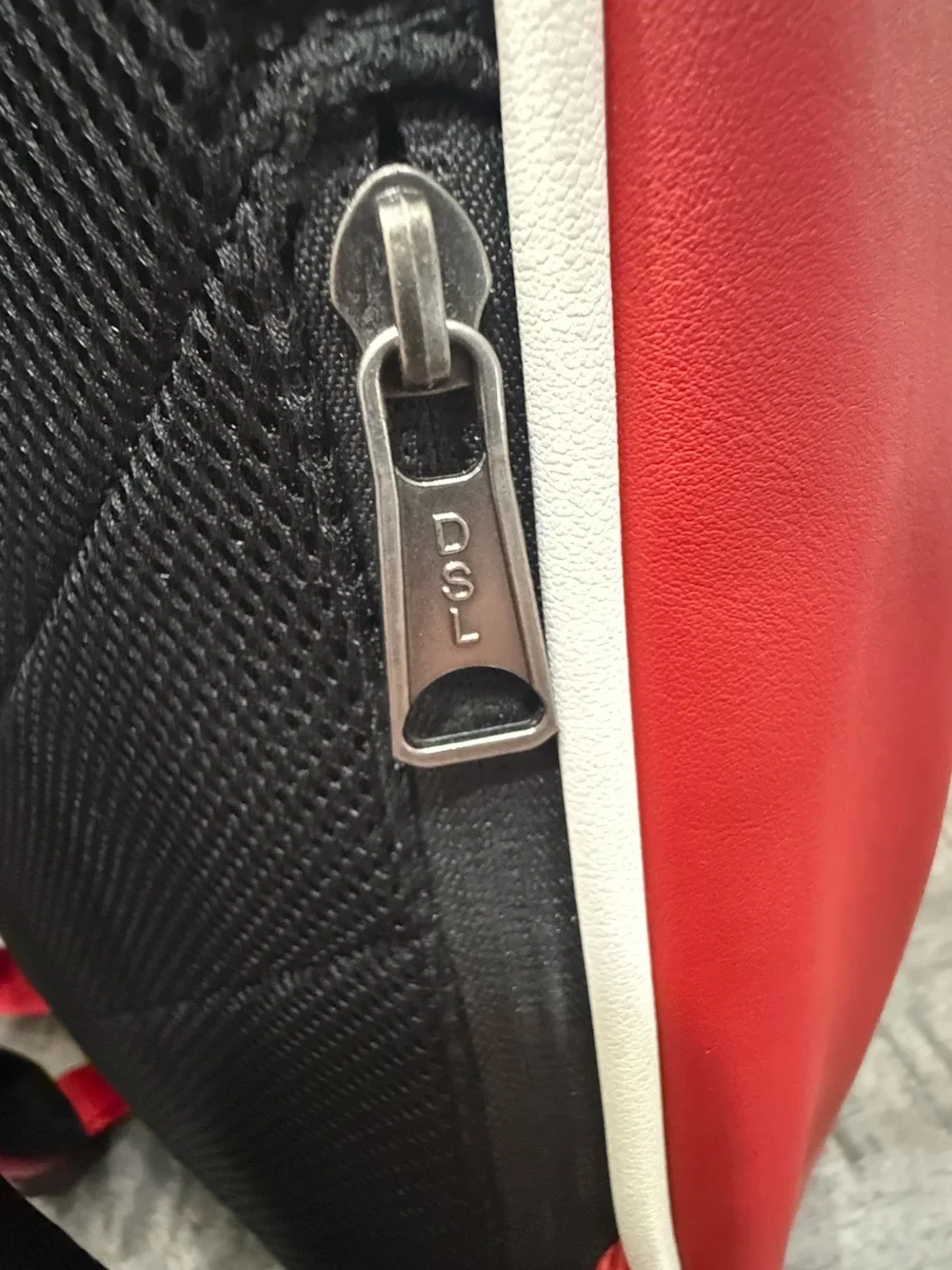 Diesel Red Men’s Backpack with Embossed Logo